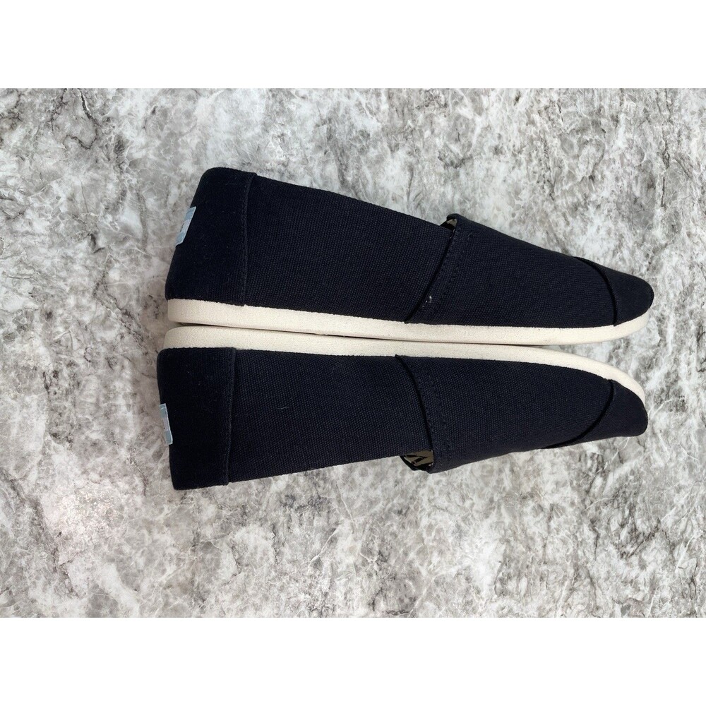 TOMS Women's Alpargata Classic Canvas Shoes-Size 9.5 Black-New- Fast Shipping - Picture 6 of 8